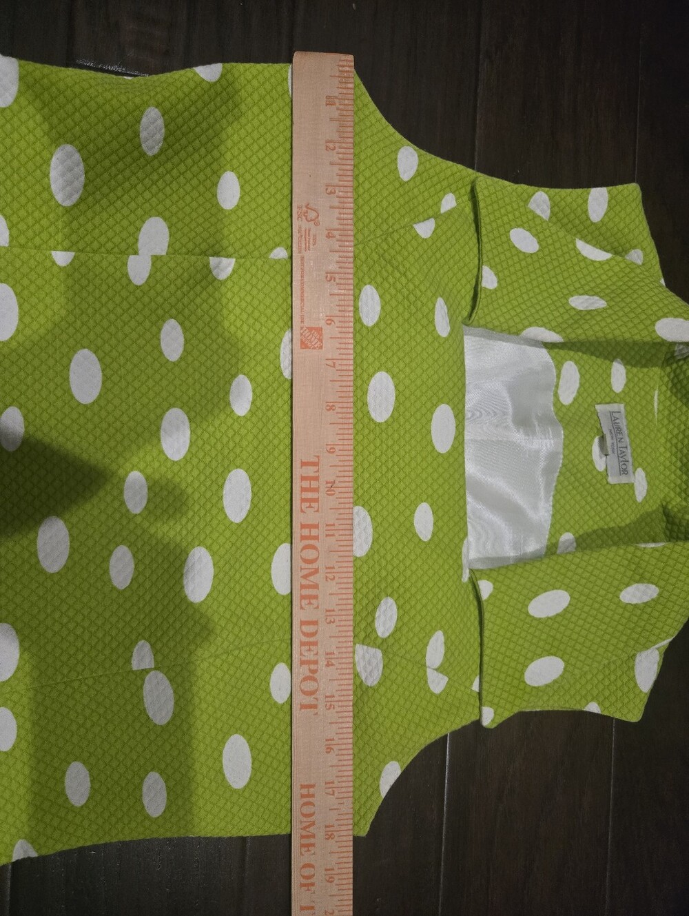 Sleeveless Lime Polka Dot Midi Dress - Picture 12 of 16